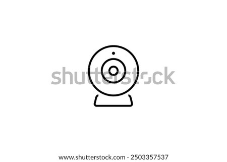 Camera icon design vector illustration in white background.