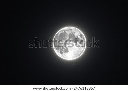 Similar – Foto Bild Full moon in the sky of Germany