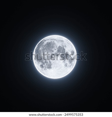 Similar – Foto Bild Full moon in the sky of Germany