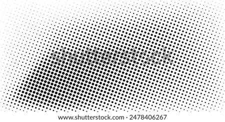 Basic halftone dots effect in black and white color. Halftone effect. Dot halftone. Black white halftone.Background with monochrome dotted texture. Polka dot pattern template. circle dot