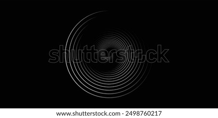 Spiral sound wave rhythm line dynamic abstract vector background modern spiral