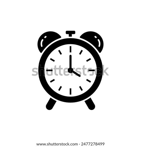 alarm clock icon vector design template elegant style