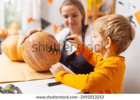 Similar – Image, Stock Photo Halloween Child Hand