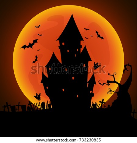 Halloween Scene Free Vector Art | Download Free Vector Art | Free-Vectors