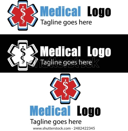 Medical style logo designed with Adobe Illustrator 