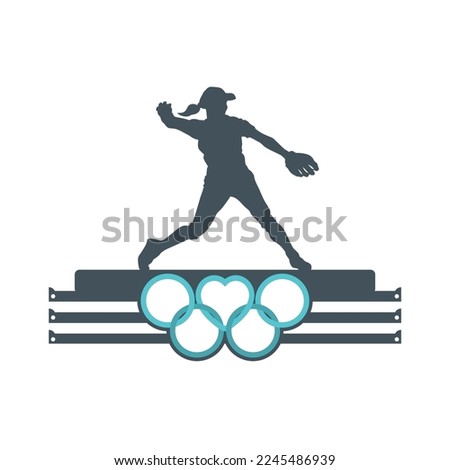 baseball medal hanger with athlete's silhouette, laser cut file, vector image