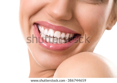 Similar – Image, Stock Photo teeth Human being Feminine