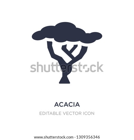 acacia icon on white background. Simple element illustration from Nature concept. acacia icon symbol design.