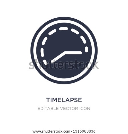 timelapse icon on white background. Simple element illustration from Art concept. timelapse icon symbol design.