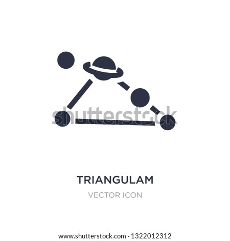 triangulam australe icon on white background. Simple element illustration from Astronomy concept. triangulam australe sign icon symbol design.