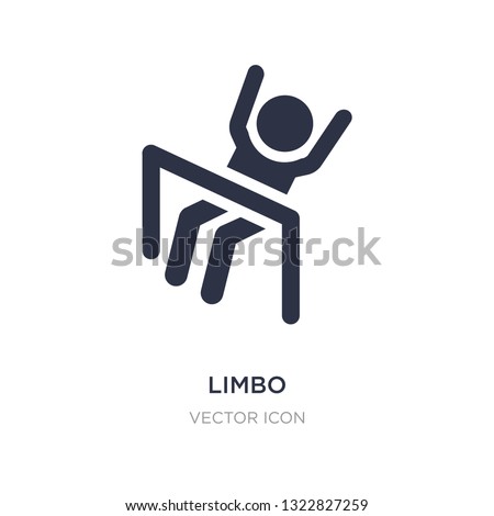 limbo icon on white background. Simple element illustration from People concept. limbo sign icon symbol design.