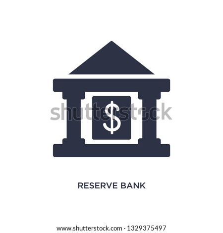 reserve bank icon. Simple element illustration from buildings concept. reserve bank editable symbol design on white background. Can be use for web and mobile.