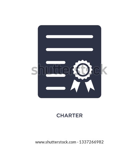 charter isolated icon. Simple element illustration from delivery and logistics concept. charter editable logo symbol design on white background. Can be use for web and mobile.