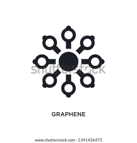 graphene isolated icon. simple element illustration from artificial intellegence concept icons. graphene editable logo sign symbol design on white background. can be use for web and mobile