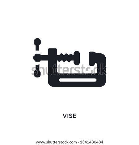 vise isolated icon. simple element illustration from construction concept icons. vise editable logo sign symbol design on white background. can be use for web and mobile