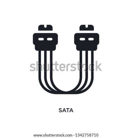 sata isolated icon. simple element illustration from electronic devices concept icons. 