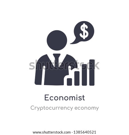 economist icon. isolated economist icon vector illustration from cryptocurrency economy collection. editable sing symbol can be use for web site and mobile app