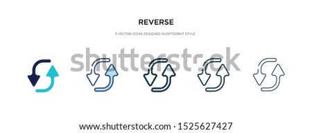 reverse icon in different style vector illustration. two colored and black reverse vector icons designed in filled, outline, line and stroke style can be used for web, mobile, ui