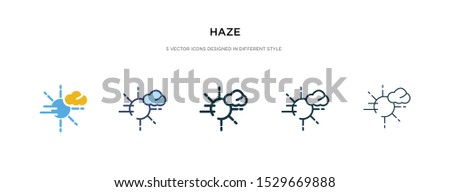 haze icon in different style vector illustration. two colored and black haze vector icons designed in filled, outline, line and stroke style can be used for web, mobile, ui