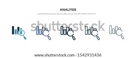 analysis icon in different style vector illustration. two colored and black analysis vector icons designed in filled, outline, line and stroke style can be used for web, mobile, ui