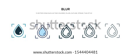 blur icon in different style vector illustration. two colored and black blur vector icons designed in filled, outline, line and stroke style can be used for web, mobile, ui