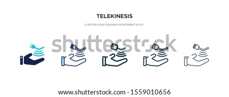 telekinesis icon in different style vector illustration. two colored and black telekinesis vector icons designed in filled, outline, line and stroke style can be used for web, mobile, ui