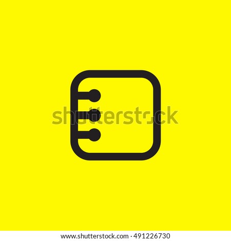 Snapchat address book Icon vector, Social Media Contacts Sign, Contact list UI element, User Interface symbol, 2016 Outline shape, EPS, illustration, Web, Thin, Flat, Gray, Button, yellow