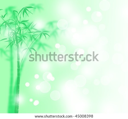 Lucky bamboo with snow poster