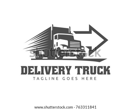 A template of Truck Logo, cargo, delivery, Logistic