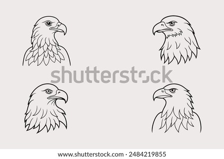 This digital download features a detailed and lifelike illustration of an eagle. Compatible with Adobe Illustrator and other graphic design software, the file allows for easy customization and scaling