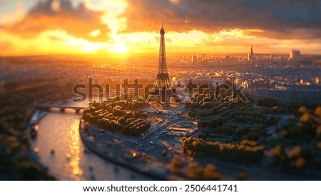 Similar – Ausblick auf Paris im Regen