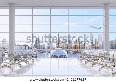 Similar – Foto Bild Zeitgenössische Flughafen-Terminalhalle.