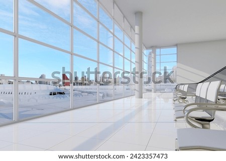 Similar – Foto Bild Zeitgenössische Flughafen-Terminalhalle.