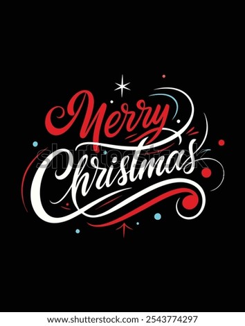 Spread holiday cheer with this Merry Christmas typography t-shirt design, perfect for festive apparel, holiday gifts, and seasonal projects that capture the spirit of Christmas.