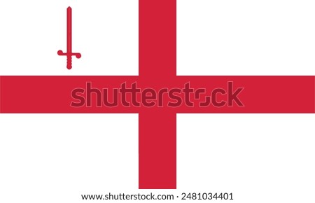 London vector flag at high quality