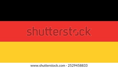 High-Resolution Vector Illustration of the Germany Flag - Authentic German National Flag Design