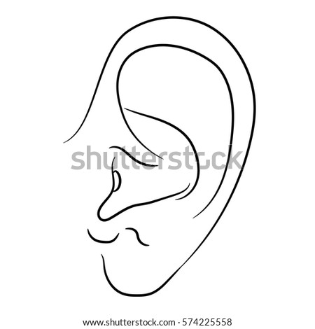 ear icon outline illustration of ear vector icon for web ez canvas