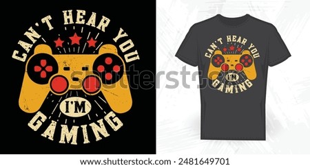 Game Lover Funny Father's Day Vintage Gaming T-shirt Design