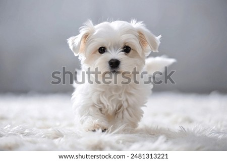 Similar – Image, Stock Photo Maltese dog on a spring day