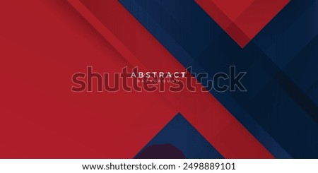 Red gradient blue box rectangle abstract background vector presentation design