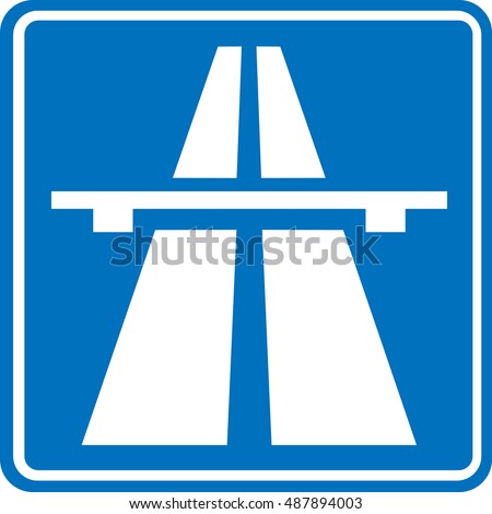 Traffic signs motorway