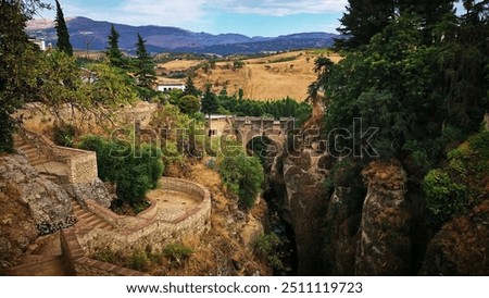 Similar – Image, Stock Photo Ronda Lanedscape in Andalusia, Spain