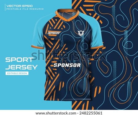 jersey design sport abstract line stripe pattern design for soccer, football, gaming, cycling design kit