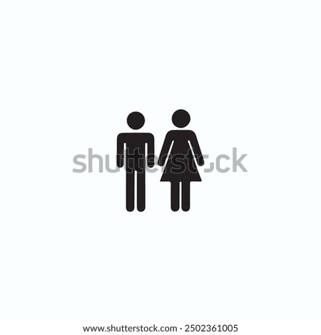 Girls and boys restroom sign. men and women restroom icon. toilet icon sign symbol. vector illustration.