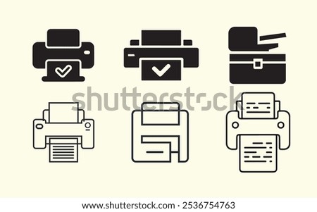 vector printer icon, printer vector, xerox, photocopy, computer printer, fax