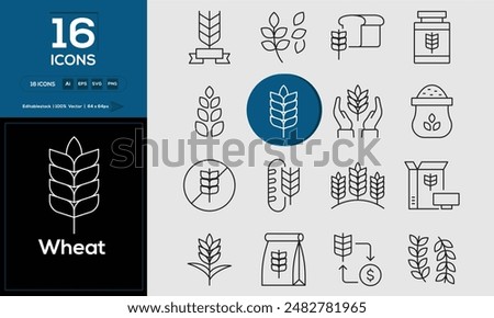 Wheat Set of high-quality icons that are suitable for Wheat. And change your next projects with minimalist icon design, perfect for websites, mobile apps, books, social media