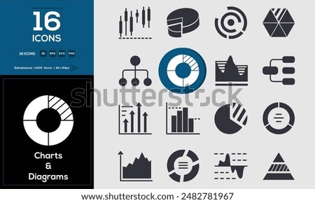 Charts or Diagrams Set of high-quality icons that are suitable for Charts or Diagrams. And change your next projects with minimalist icon design, perfect for websites, mobile apps, books, social media