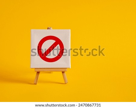 Similar – Image, Stock Photo prohibited zone for persons