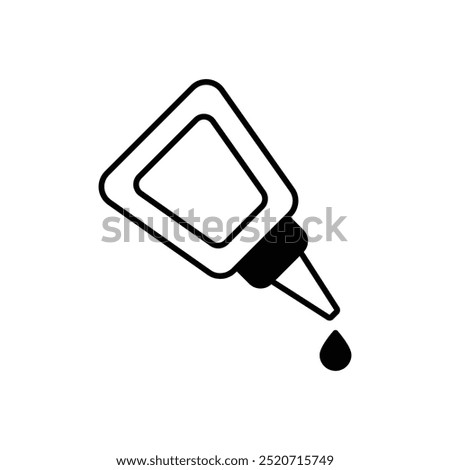 Glue Bottle icon isolated on a white background. Vector illustration.