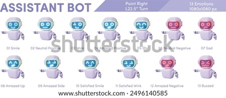 Assistance Bot - Point Right - Left 22 Turn